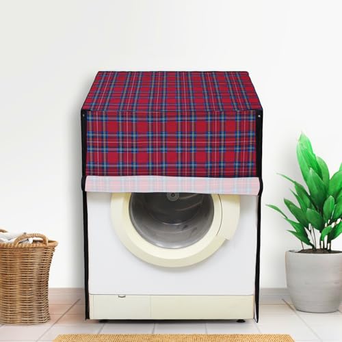 Lithara Front Load Fully Automatic Washing Machine Cover for LG, Samsung, IFB, Whirlpool, Suitable for 5 kg & 5.5 Kg - Waterproof, Dustproof Cover (Print-6)