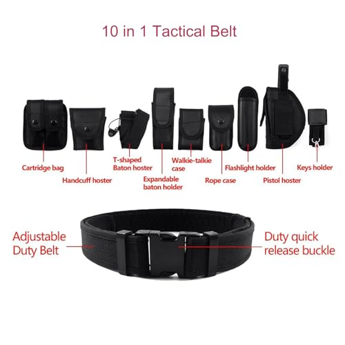 Tactical Belt Set for Men Military Adjustable Nylon Work Belt with Heavy Duty Quick Release Buckle for Outdoor3