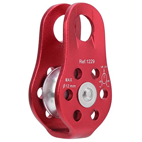 BYERZ Durability Climbing Pulley,Suitable for Mountaineering and Engineering (Red)