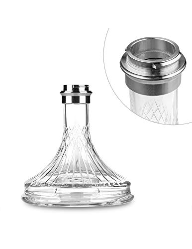 Alligator Bingo Shisha aus Edelstahl - Blue - inklusive Zubehör | LED Beleuchtung + Schlauch Set inkl. Mundstück… – Bild 6