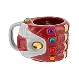 MEMORABILIA PERFECTO. Se envía en una caja a todo color, esta taza con forma de guante nano es el regalo perfecto para los fans de Marvel Avengers de todas las edades y una gran pieza de recuerdo para cualquier coleccionista de recuerdos de Marvel.