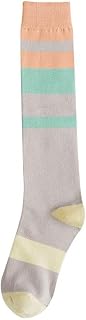 Cusstally 2 Pairs Striped Long Socks Female Calf Length Sweat-Absorbent Cotton Socks Fashion socks (Color : Grey, Size : 35-39EU)