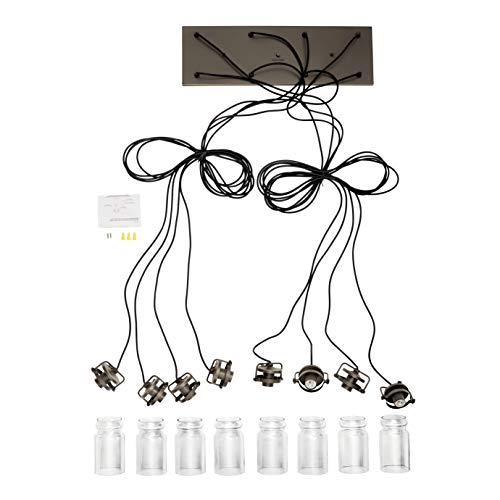Kichler Brinley 25.5" 8 Light Linear Chandelier With Clear Glass Olde Bronze® #TOP1