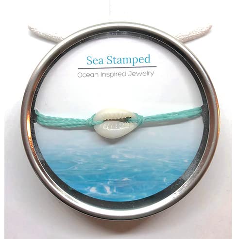 Cowrie Shell Bracelet Or Anklet-Adjustable Waterproof Wax Coated Bangle-Handmade Shell Anklet- Your Choice Of Thread #TOP2