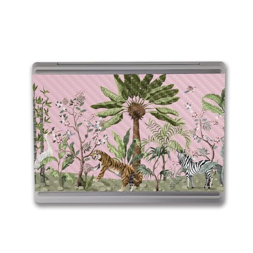 Image of MightySkins Carbon Fiber Skin Compatible with Microsoft Surface Laptop Go 3 (2023) Full Wrap Kit - Chinoiserie Jungle | Protective, Durable Textured Carbon Fiber Finish | Made in The USA