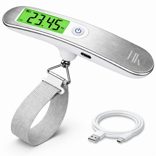 HKaizen Báscula Maletas Viaje Recargable USB-C (50 kg)...