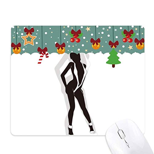 Tapis de souris gaming pour elle - Confort étendu en caoutchouc et décor Noël