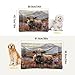 KJIZMO Highland Cow Painting1 Dog Bed Mat, Soft Comfortable Warm Crate Pad with Anti-Slip Bottom, Machine Washable Pet Mattress for Pets Sleeping for Large Medium Dogs & Cats 24x18in