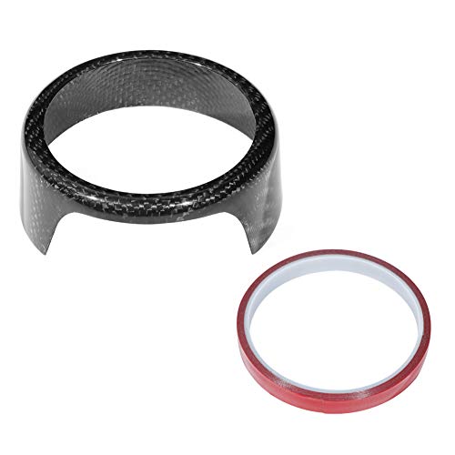 Image of Acouto for Giulia, Carbon Fiber Front Grill Badge Sign Surround Bracket Trim Fit for Giulia 17-19