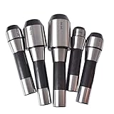 findmall 5-Piece R8 End Mill Holder Set 1/4 3/8 1/2 5/8 3/4 Adapter for Bridgeport Type Milling Machines
