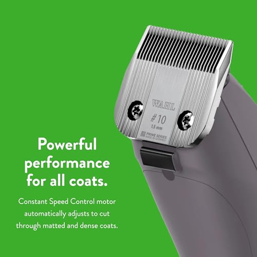 Wahl Pro Animal KM10+ Clipper con cable – Nueva hoja #10 Prime Series, tecnología pendiente de patente LOCKGUARD y diseño de carcasa con textura, cortapelos para gatos, perros y caballos, ligero, 2 - Imagen 6