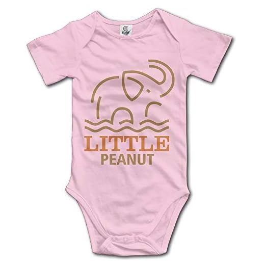 WlQshop Liten jordnöt nyfödd bebis pojkar flickor söt kortärmad kroppsdräkt overall overall overall