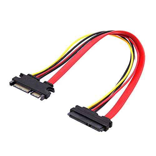 Cable de extensión SATA 22 pines macho a hembra 30 cm miniatura 4