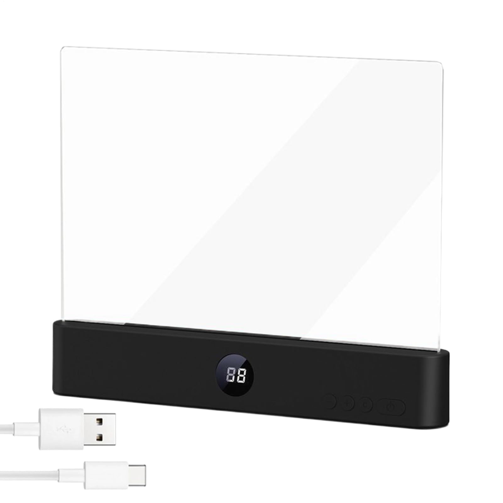 Générique Lampe De Lecture - Rechargeable Avec Minuterie 3 Couleurs - Lampe De Chevet LED Avec Panneau,Pour Femmes Hommes Lecteurs Maison Voyage Dortoir Bureau École Chambre Bureau Lit