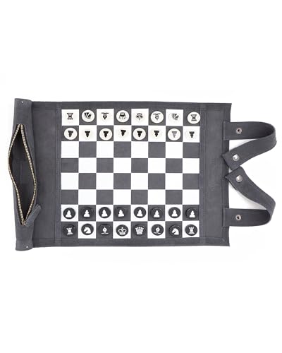 Échecs de voyage compacts 25x32 cm pour jouer facilement en déplacement