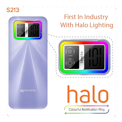 Image of Micromax All-New S213 Dual Sim Keypad Phone with Dedicated Notification Ring | Big 2.4 inch Display | Powerful 2500mah Battery | Wireless FM | Auto Call Recording | Purple |