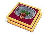 YouTheFan NCAA Arizona State Sun Devils 3D Stadium Drink Coasters