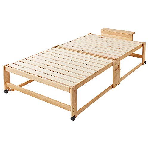 ひのきスノコベッド ハイタイプ ワイドシングル