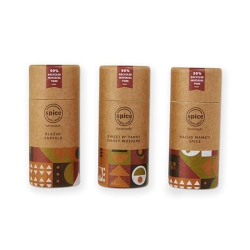Kamenstein Kraftpapier-Gewürzröhren-Set, Verpackung aus 99 % recyceltem Material, mit Gewürzen im...