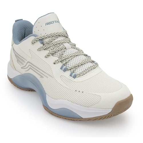 Image of Red Tape Men's Sneakers Blue White Mesh Pu Round Toe Lace-Up
