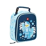 LEGO CHARACTER Lunch Box, Insulated Soft Reusable Lunch Bag Meal Container for Boys and Girls, Perfect for School or Travel, Meal Tote - SHARK GUY