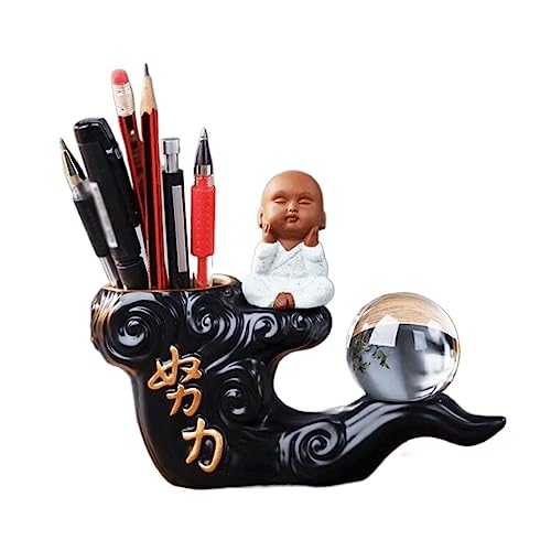 Porte-stylo vintage mignon pour ranger un bureau d'étudiant encombré