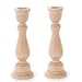 Darice 2 Wooden Candlesticks, 6-3/4-inch