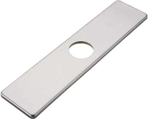 Miniatura 7 de Homevacious Placa de cubierta de orificio para fregadero de 10 pulgadas, placa de acero inoxidable para fregadero de baño o cocina de 1 a 3