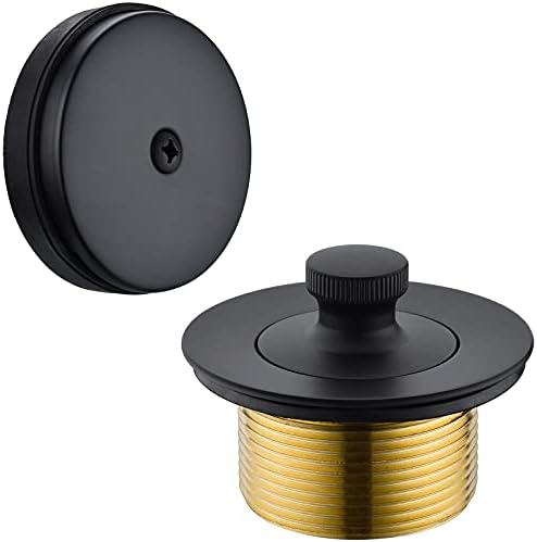 BESTILL Bathtub Drain and Overflow Faceplate, Matte Black