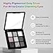 BAISEN DIARY 9 Color Smokey Eyeshadow Palette - Highly Pigmented Matte & Glitter Shades, Long-Lasting, Waterproof & Blendable, Black Silver Gray Eyeshadow Set for Sultry Glam (Reversal Star Smokey)