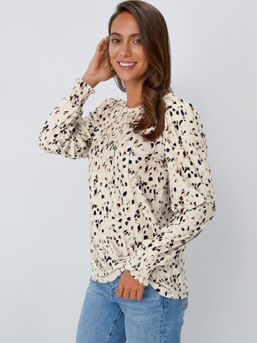 Image of AUTOMET Womens Long Sleeve Shirts Fall Blouses Tops Business Casual Outfits