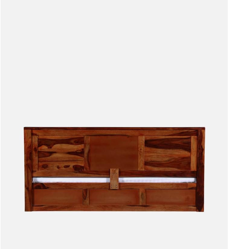 Image of Solid Sheesham Wood Bed Wooden Dreamy Nights Bed for Bedroom and Home Furniture | (Storage Bed -3)