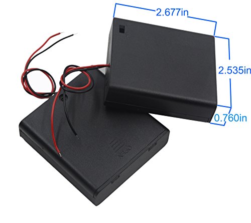 image for LampVPath (Pack of 2 4 AA Battery Holder with Switch, 6V Battery Holde