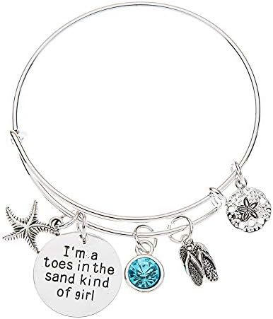 Infinity Collection Toes in the Sand Bracelet, Beach Jewelry, Gift for Women