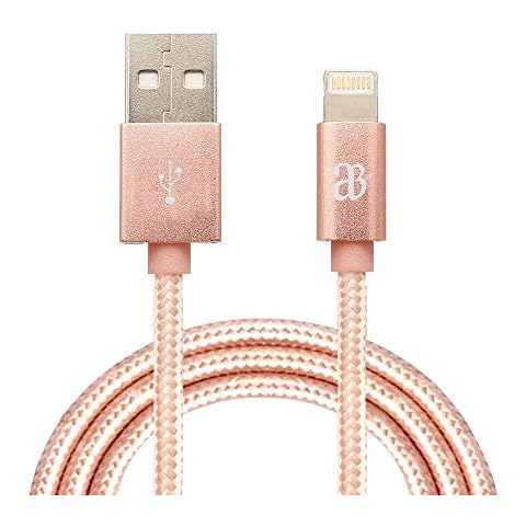 iPhone Fast Charger Cable Braided MFI Lightning 1M USB Lead Compatible with iPhone 14/12/11/10//Pro/Xs Max/X/8/7/Plus/6S/6/5 iPad and iPod Cover