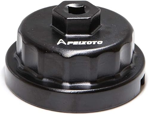Apeixoto Herramienta de extracción de tapa de llave de filtro de aceite para carcasa de cartucho de 2.520in para Camry Rav4 HighLander Sienna Tundra