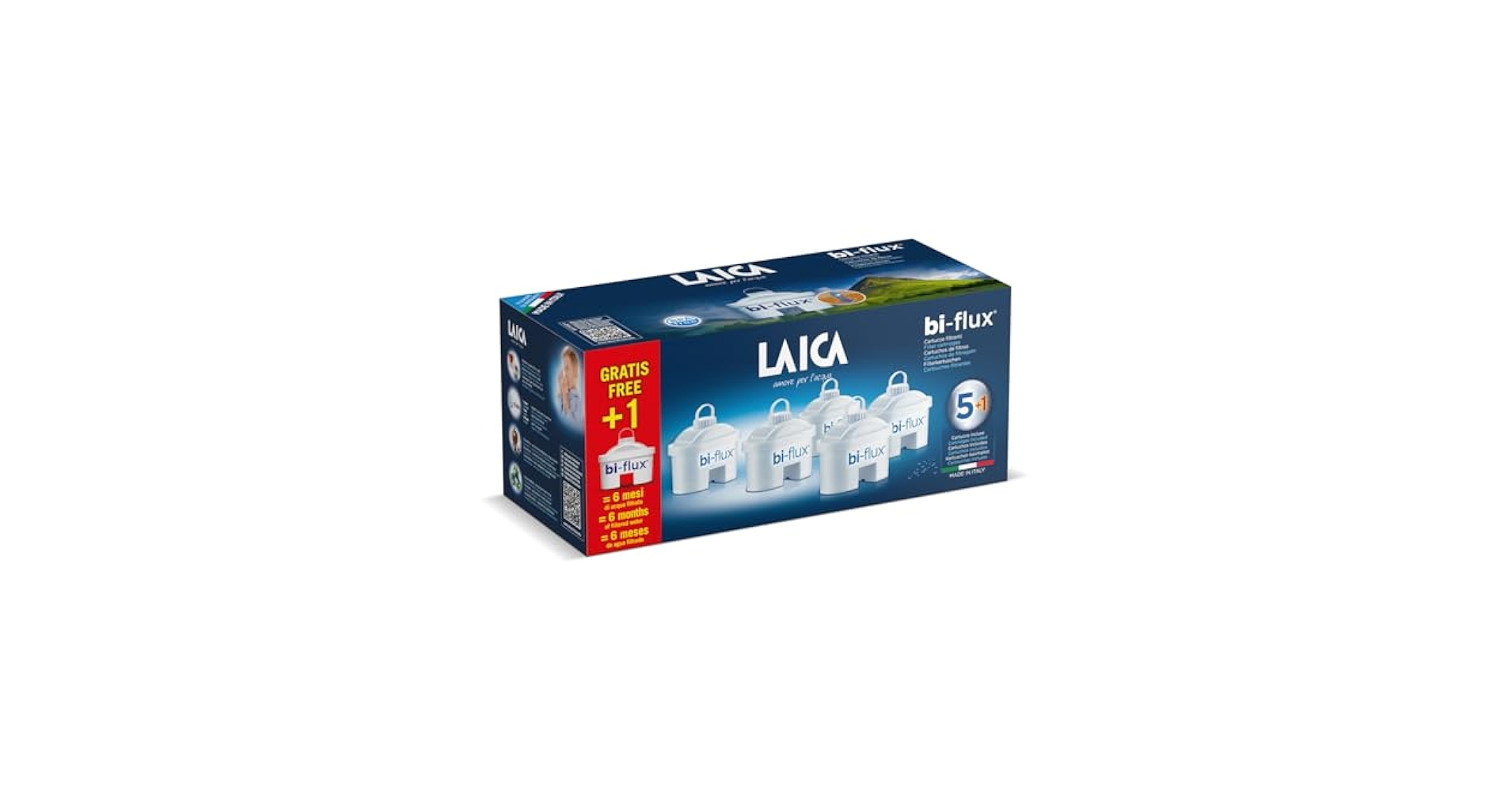 Amazon.com: Laica Bi-Flux Water Filter Cartridges 6 filtri