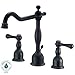 Danze D304057BS Opulence Black Satin 2H Widespread Lever Handle MPU