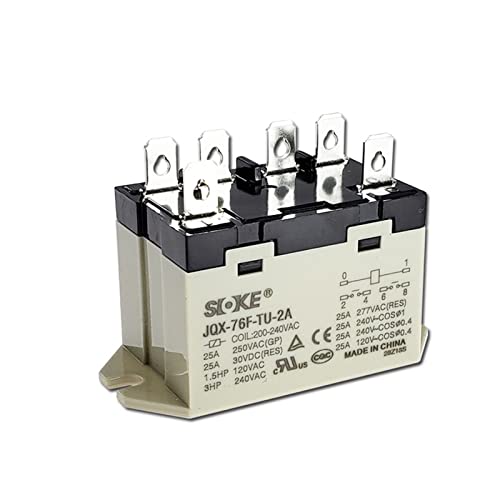 Relais JQX-76F-TU-2A pour remplacer un commutateur défectueux sur machine 380V 25A