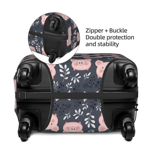 Luggage Cover - Cartoon Pig Cute Print Travel Suitcase Covers For Luggage, High Elasticity Suit Case Cover Protector Fits 18-32 Inch3