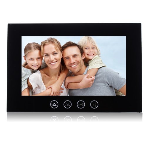 Portero automático con cámara y 2 hilos de conexión, 1, 2, 3, 4. Pantalla táctil LCD, para viviendas unifamiliares, bifamiliares, edificios de viviendas, etc.
