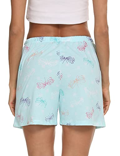 Image of ENJOYNIGHT Women Pajama Shorts Cotton Lounge Bottoms Sleep Shorts with Drawstring & Pockets