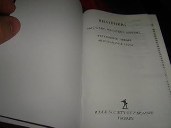 Hardcover Shona Standard Bible Book