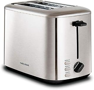 Morphy Richards 222067 Brushed Equip 2 Slice Stainless Steel Toaster, 800 W, Brushed