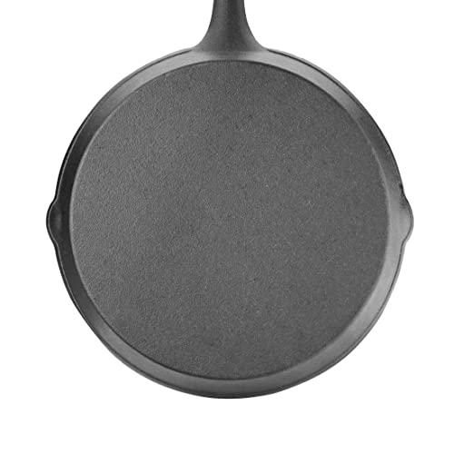 Vogue Cast Iron Skillet Frying Pan, Round, 25cm / 10 inch - All Hobs Including Induction M655 - Image 3