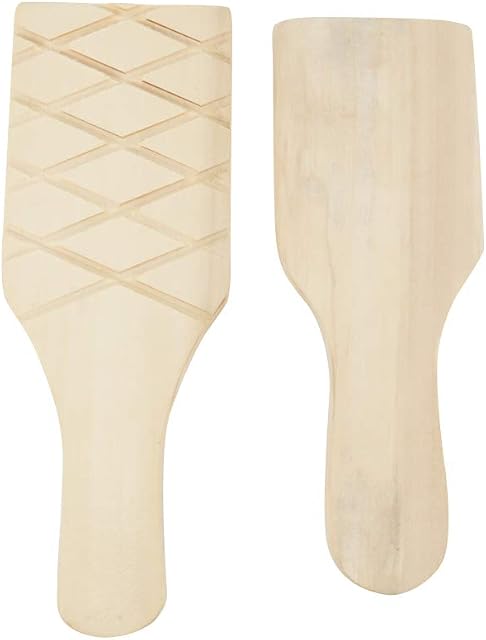 Atyhao Wooden Clay Paddle, Solid Unfinished Wood Paddles Ceramic Pottery Mud Modelling Tool for Clay Pottery Studio DIY Craft Project