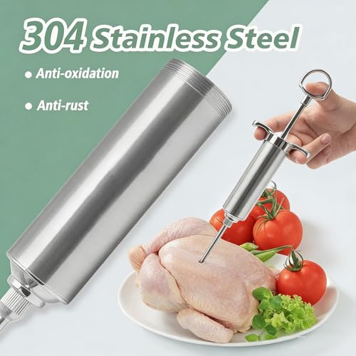 Seringue alimentaire inox 304 pour des grillades et rôtis dinde parfaits - 4