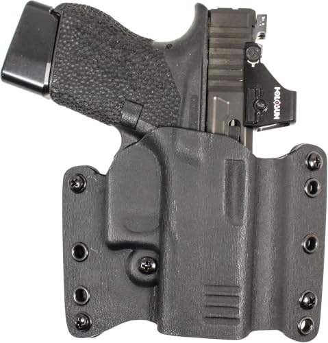 DeSantis Raptor 2.0 OWB Holster - Fits Glock 43 & More - Right Hand, Black