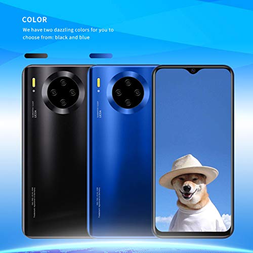 (6.53inch IPS Full-Screen), Mate30pro (2020) Android Smartphone, Unlocked Cell Phones,1GB RAM 16GB ROM, 3800 mAh, 3GWCDMA: 850/2100MHZ/SIM Card Frequency Bands, Please Confirm Your SIM Meets (Black)