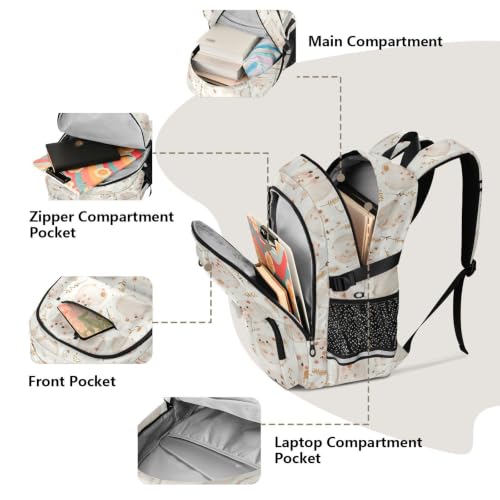 Mochila de conejillo de indias blanco roto para niños 5